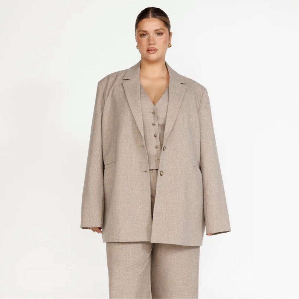 CHARCOAL Reagan Blazer Stone Colour BRAND NEW Women’s Size L/XL Oversized